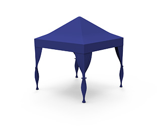 Leg drape (tied)